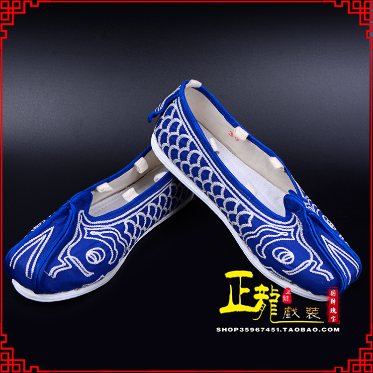 三门戏鞋舞台演出鞋水路英雄三义斋布底鱼鳞洒