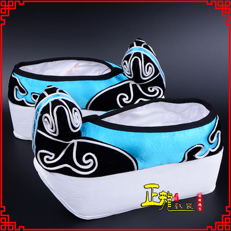 三门京越剧黄梅戏古装男书生小生鞋云头鞋戏曲鞋云履 云头鞋