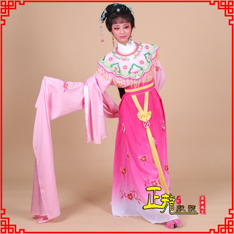 三门水袖青衣练功花旦服 梅花古装衣